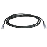 Panduit UTPSP7BLY | Cat.6 UTP Patch Cable - RJ-45 Male Network - RJ-45 Male Network - 7ft - Black, Clear