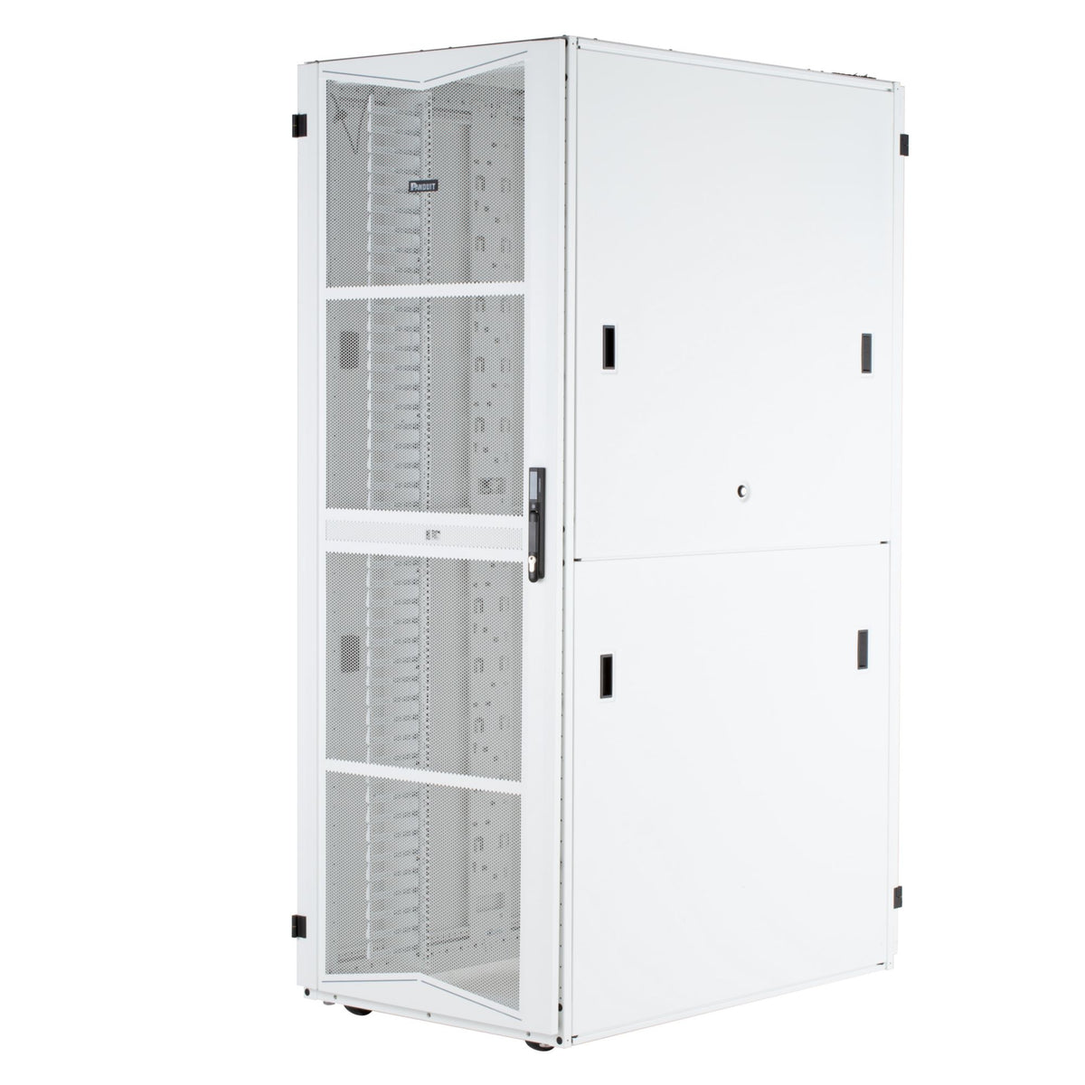Panduit XG64822WS0003 Flex fusion Cabinet, 600mm X48ru X 1200mm, white, hardware mount