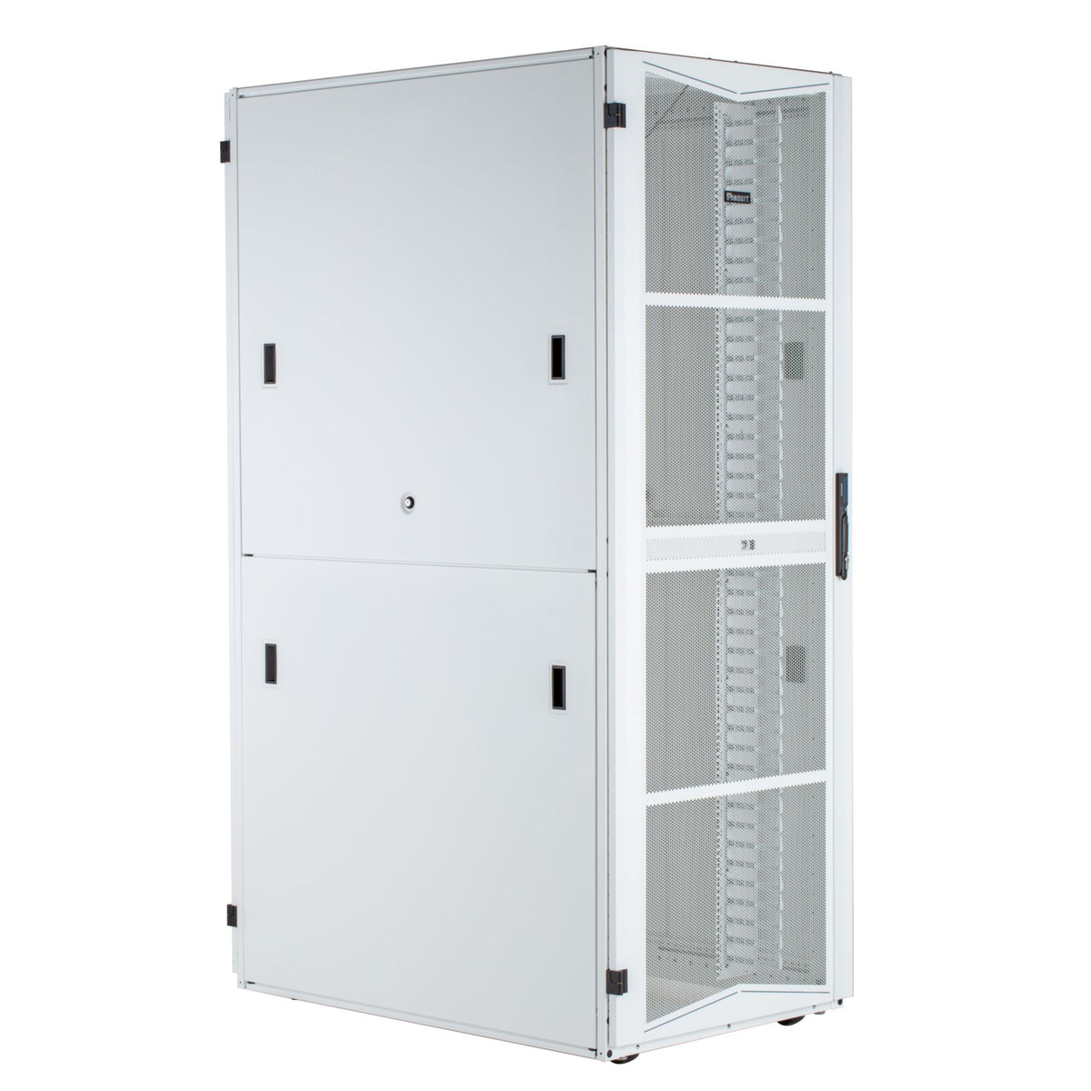 Panduit XG64822WS0003 Flex fusion Cabinet, 600mm X48ru X 1200mm, white, hardware mount