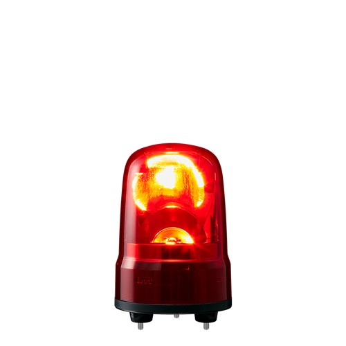 Patlite Corporation SKS-M1J-R | 80mm Rotating Signal Beacon, Red, 12-24V Dc
