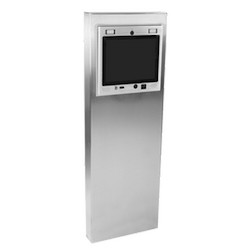 Pedestal Pro 184TOW-MVI-002-304 | 54" Stainless Steel Tower, Flush Mount, MVI KeyCom BOLT