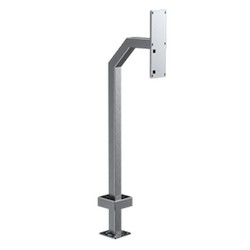 Pedestal Pro 22PE1-2NIP-03-304 | 42" Pedestal, Stainless Steel, Gooseneck, 2N
