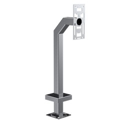 Pedestal Pro 33PE1-2NIP-01-304 | 42" Stainless Steel Gooseneck Pedestal, 2N