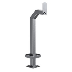 Pedestal Pro 33PE1-2NIP-02-304 | 42" Stainless Steel Gooseneck Pedestal, 2N