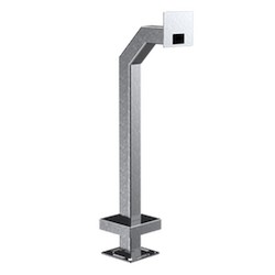 Pedestal Pro 33PE1-2NIP-03-304 | 42" Stainless Steel Gooseneck Pedestal, 2N