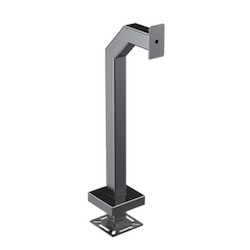 Pedestal Pro 33PE1-AXIS-01-304 | 42" Pedestal, Stainless Steel, Brushed Finish