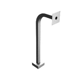 Pedestal Pro 36-APD-YEL | 36" Gooseneck Pedestal (6" Face Plate), Yellow