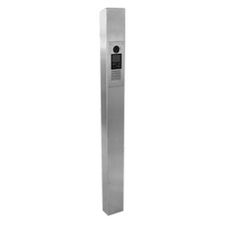 Pedestal Pro 64TOW-AIP-001-304 | 6" W x 4" D x 63" T Stainless Tower, Architectural, Brushed