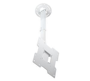 Peerless PC932B-W Lcd Screen Ceiling Mount, 80 Lb Load Capacity, 15 To 37  Screen, 13.78 To 21.89  Length, White