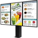 Peerless-AV KOF555-2 | Universal 55 Inch Dual-Display Outdoor Digital Menu Board