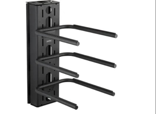 Peerless PM610 | Black 4-Shelf Component Wall Mount