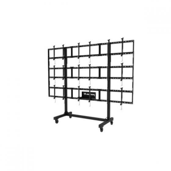 Peerless DS-C555-3X3 | SmartMount Portable Video Wall Cart 3x3 Configuration