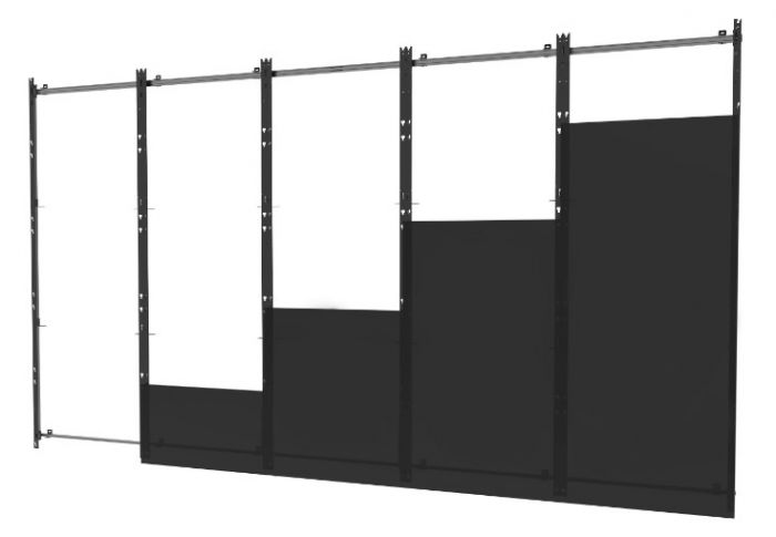 Peerless DS-LEDIER-5X5 | 5x5 Flat Wall Mount for Samsung IER and IFR dvLED Display