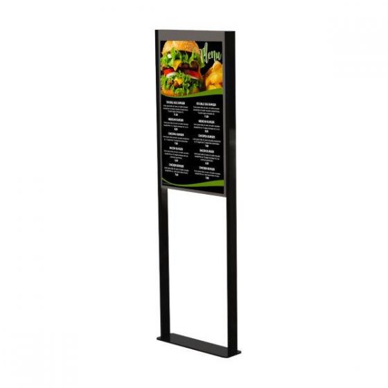 Peerless DS-OM46ND-FLOOR | 46" Floor Window Display Mount for Samsung OM46N-D Double-Sided Display