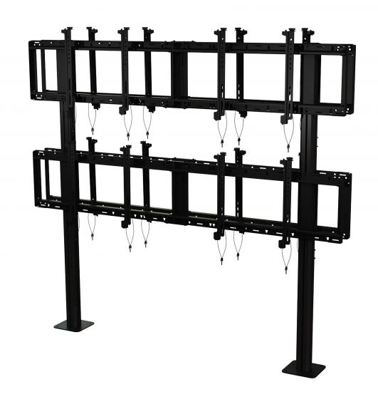 Peerless DS-S560-B2X2 | SmartMount Back-to-Back Modular Video Wall Pedestal Mount 2x2 Configuration for 46" to 60" Displays