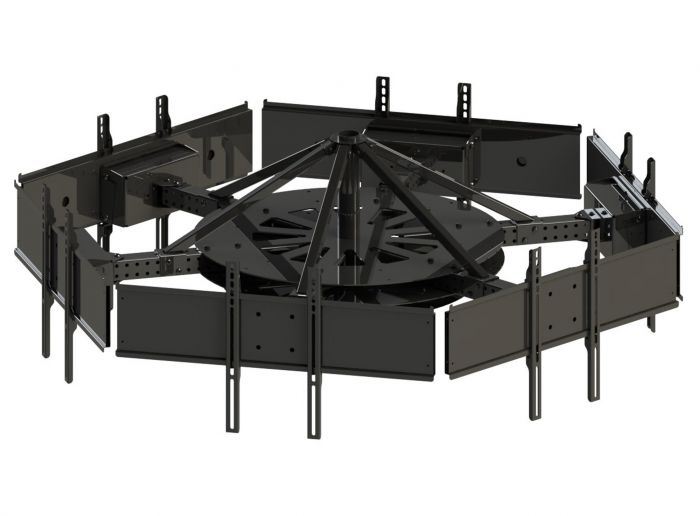 Peerless DST942-6 | Multi-Display Ceiling Mount with Six Telescoping Arms for 37"-42" Displays