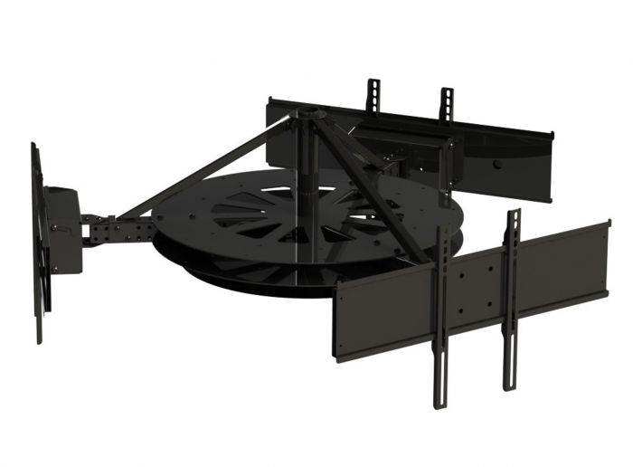 Peerless DST980-3 | Multi-Display Ceiling Mount with Three Telescoping Arms