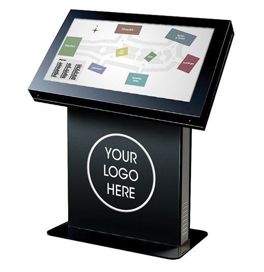 Peerless KIL540-RB | 40" Landscape Kiosk Enclosure, Raven Black