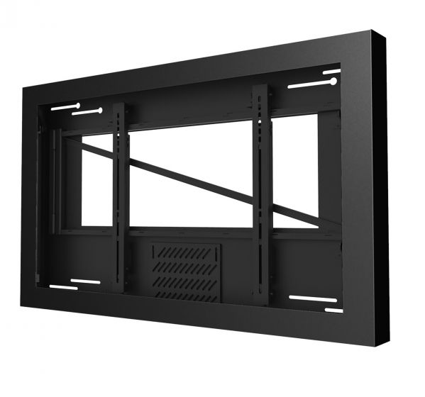 Peerless KIL642-35D | On-Wall Landscape Kiosk for 42" Displays up to 3.5" Deep, Black
