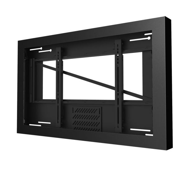 Peerless KIL643-35D | On-Wall Landscape Kiosk for 43" Displays up to 3.5" Deep, Black
