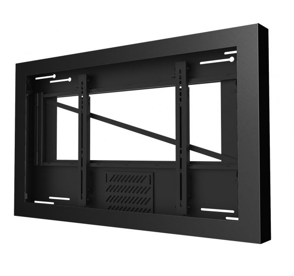 Peerless KIL646-35D | On-Wall Landscape Kiosk for 46" Displays up to 3.5" Deep, Black