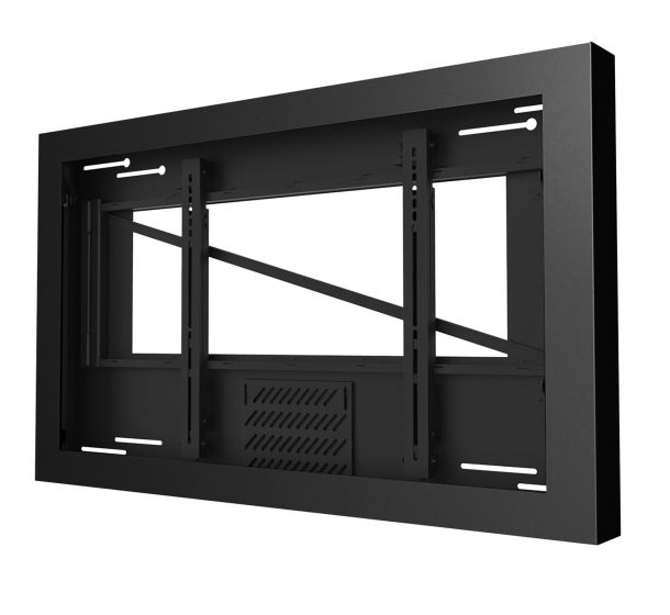Peerless KIL646 | On-Wall Kiosk Landscape Enclosure for 46" Displays, Black