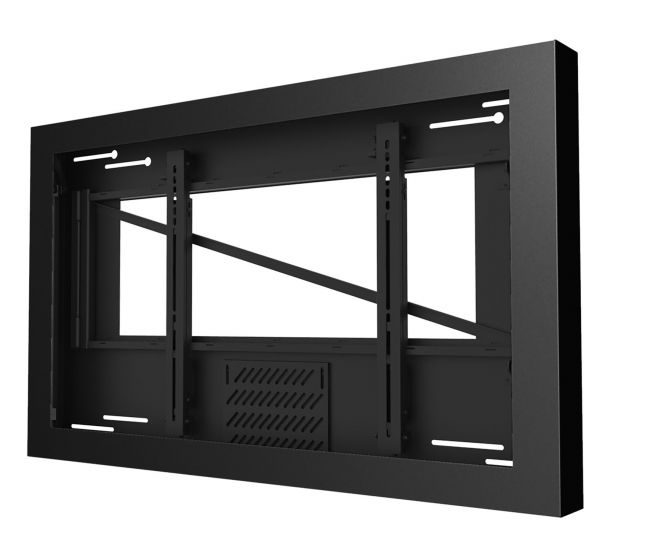 Peerless KIL649-35D | 49" On-Wall Landscape Kiosk for Displays up to 3.5" Deep, Black