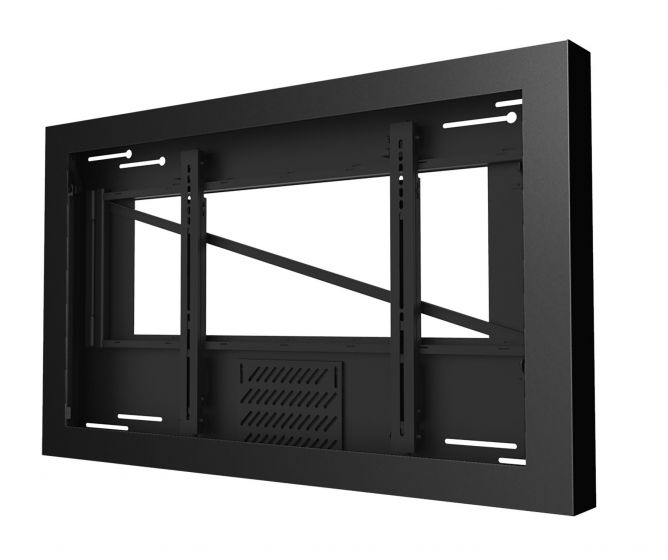 Peerless KIL649 | 49" On-Wall Kiosk Landscape Enclosure, Black