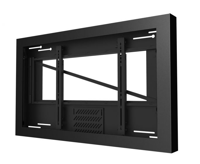 Peerless KIL655 | 55" On-Wall Kiosk Landscape Enclosure, Black