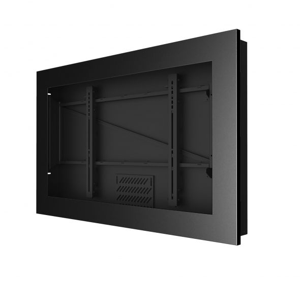 Peerless KIL743 | Landscape In-Wall Kiosk Enclosure for 43" Displays, Black