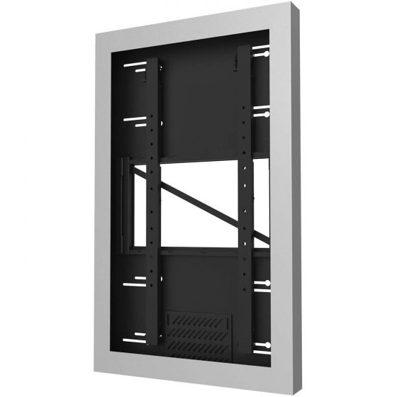 Peerless KIP640-S | On-Wall Kiosk Portrait Enclosure for 40" Displays, Silver