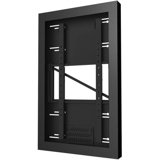 Peerless KIP642 | On-Wall Kiosk Portrait Enclosure for 42" Displays, Black
