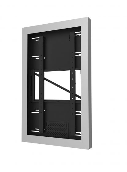 Peerless KIP648-S | On-Wall Kiosk Portrait Enclosure for 48" Displays, Silver
