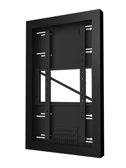 Peerless KIP648 | On-Wall Kiosk Portrait Enclosure for 48" Displays, Black