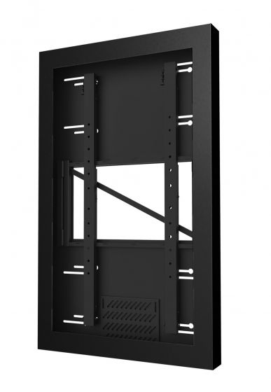 Peerless KIP649-35D | On-Wall Kiosk Portrait Enclosure for 49" Displays up to 3.5" Deep, Black