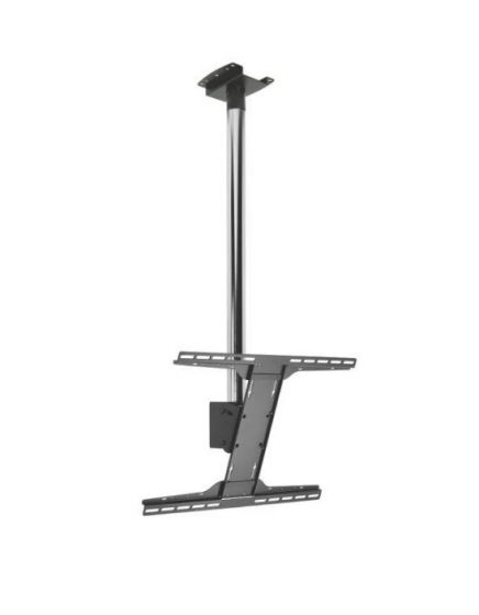 Peerless MODFPSKIT100CPF | 75" Chrome Flat Panel Ceiling Mount, 1m Height
