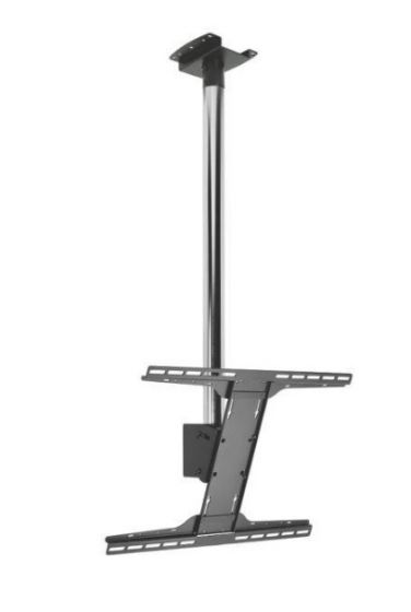 Peerless MODFPSKIT150CPF | 75" Chrome Flat Panel Ceiling Mount, 1.5m Height