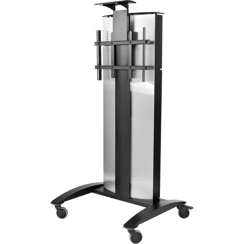 Peerless SR575E | Video Conference Cart with Enclosure for One 32" to 75" Display
