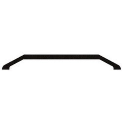 Pemko 175A96 | Door Threshold, Barrier-Free Saddle, 96" L x 4" W x 1/2" H, Aluminum, Mill, For Commercial