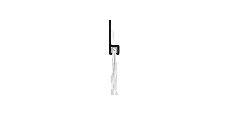 Pemko 18100CNB36 | Door Bottom Sweep, Clear Anodized Aluminum, Surface-Mount