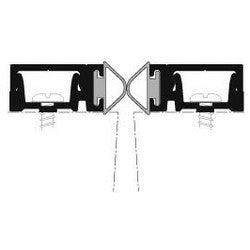 Pemko 29310CS108 | Door Split Astragal Seal, 108" L x 3/4" W x 3/8" H, Anodized Aluminum, Clear, with Black Silicone Insert/Snap Cover/Concealed Fastener