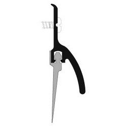 Pemko 345AV36 | Door Bottom Sweep, 48" L x 9/16" W x 1-1/2" H, Anodized Aluminum, Mill, with 1/2" Gray Eco-V Insert