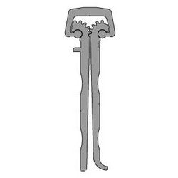 Pemko CFM83HD1 | Door Hinge, Full Mortise, Heavy Duty, 83" L x 2.59" W x 0.78" H, Anodized Aluminum, Clear