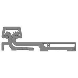 Pemko CFS83HD1 | Door Hinge, Full Surface, Heavy Duty, 83" L x 2-7/8" W x 29/32" H, Anodized Aluminum, Clear