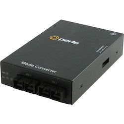 Perle Systems 5060124 | S-100MM-S2SC120– Fast Ethernet Fiber-to-Fiber Media Converter