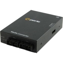 Perle Systems 5060124 | Fast Ethernet Fiber to Fiber Media Converter, 100BASE-FX 1310nm Multimode 2 km/1.2 Miles