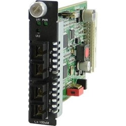 Perle Systems 5061120 | Fast Ethernet Fiber To Fiber Media Converter Module, 2 km/1.2 Miles To 100Base-ZX 1550nm Single-mode 120 km/74.6 Miles