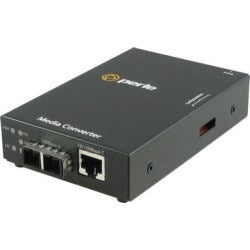 Perle Systems 5085094 | 10/100Base-TX Media And Rate Converter With PoE+ (PoEP) Power Sourcing, 10/100Base-TX (RJ-45) 100 m/328 ft