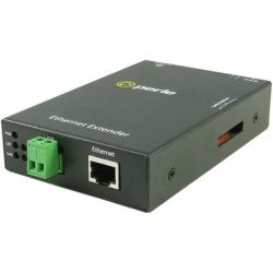 Perle Systems 6003524 | Fast Ethernet Extender– 1 x 10/100Base-TX, 2-Pin Terminal Block Interlink Connector, Includes USA Power Cord