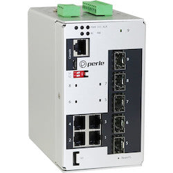 Perle Systems 7013540 | IDS-409-5SFP-XT– Industrial Managed Gigabit Switch with 5 SFP Ports, Extended Temperature